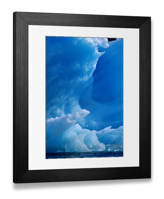 Framed Print : USA, Alaska, Tracy Arm fjord, glacial blue icebergs