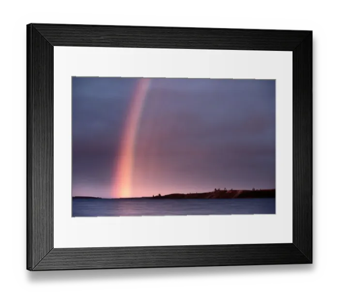 Framed Print : Rainbow over lake, Yellowknife region, Northwest Terrirories, Canada Framed Print : Rainbow over lake, Yellowknife region, Northwest Terrirories, Canada