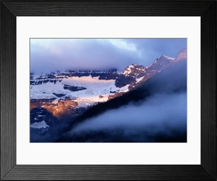 Framed Print : Victoria Glacier above Lake Louise