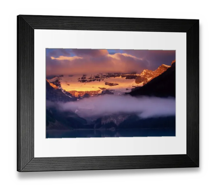 Framed Print : Victoria Glacier above Lake Louise