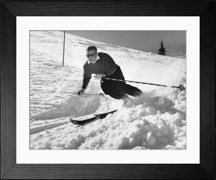 Framed Print : Man skiing Framed Print : Man skiing