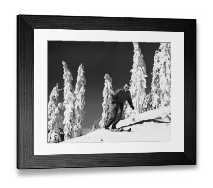Framed Print : Man skiing Framed Print : Man skiing