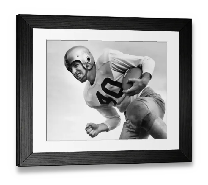 Framed Print : Man playing football Framed Print : Man playing football