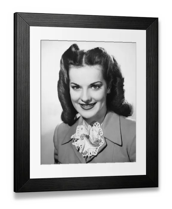 Framed Print : Woman smiling Framed Print : Woman smiling
