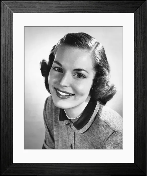 Framed Print : Woman smiling Framed Print : Woman smiling
