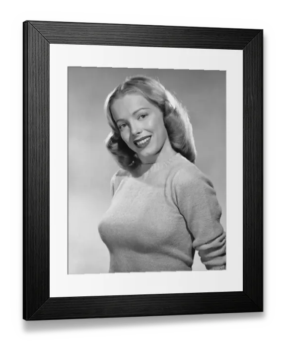 Framed Print : Woman smiling Framed Print : Woman smiling