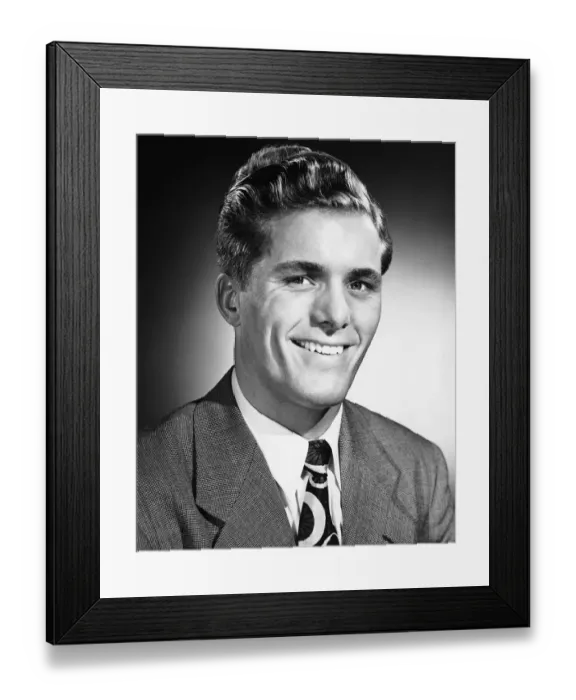 Framed Print : Man smiling Framed Print : Man smiling