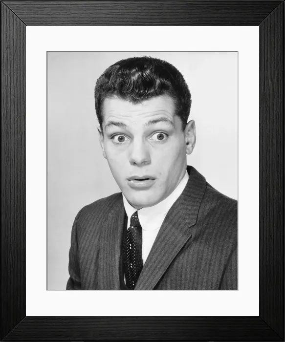 Framed Print : Man with surprised expression Framed Print : Man with surprised expression