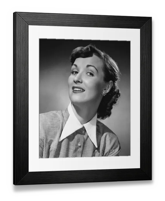 Framed Print : Woman smiling Framed Print : Woman smiling