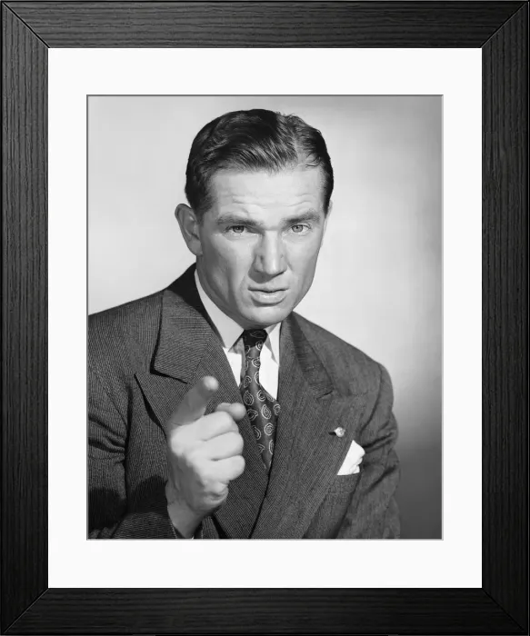 Framed Print : Man pointing Framed Print : Man pointing