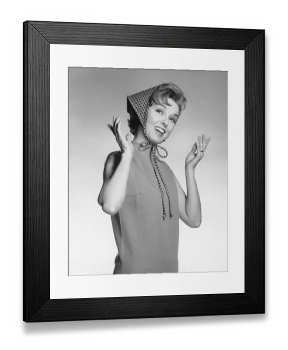 Framed Print : Woman gesturing Framed Print : Woman gesturing
