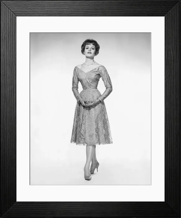 Framed Print : Woman in evening dress Framed Print : Woman in evening dress