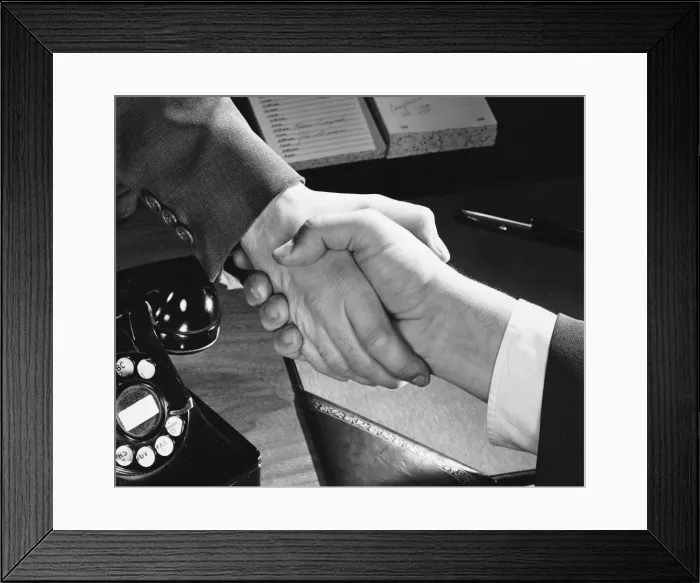 Framed Print : Handshake Framed Print : Handshake