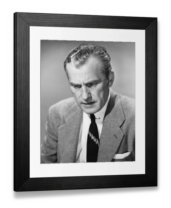 Framed Print : Man frowning Framed Print : Man frowning