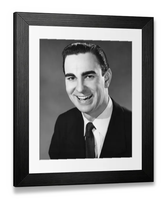 Framed Print : Man smiling and posing