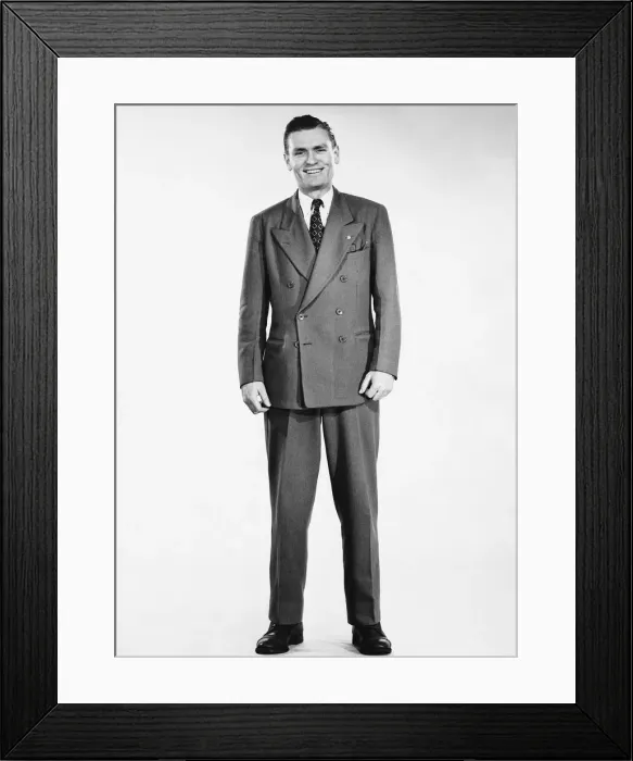 Framed Print : Man standing, smiling Framed Print : Man standing, smiling
