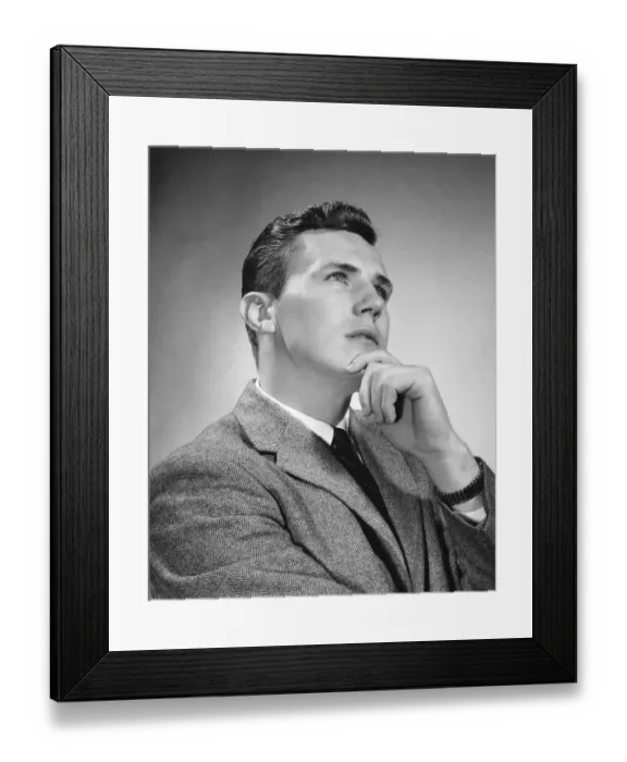 Framed Print : Man thinking Framed Print : Man thinking