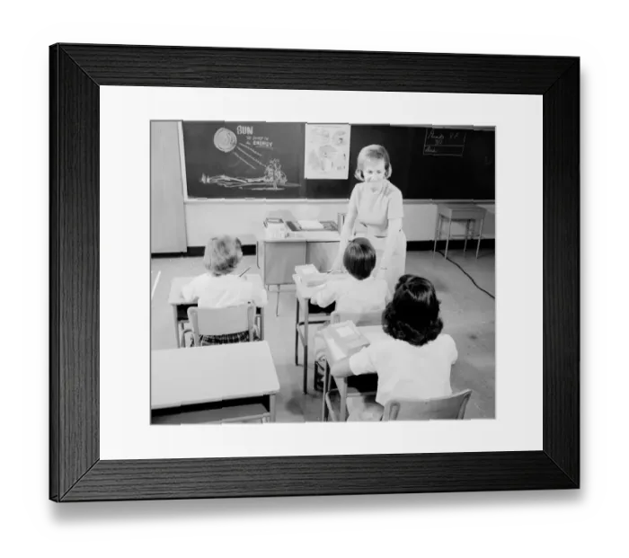 Framed Print : Teacher and pupils (8-11) during lesson Framed Print : Teacher and pupils (8-11) during lesson