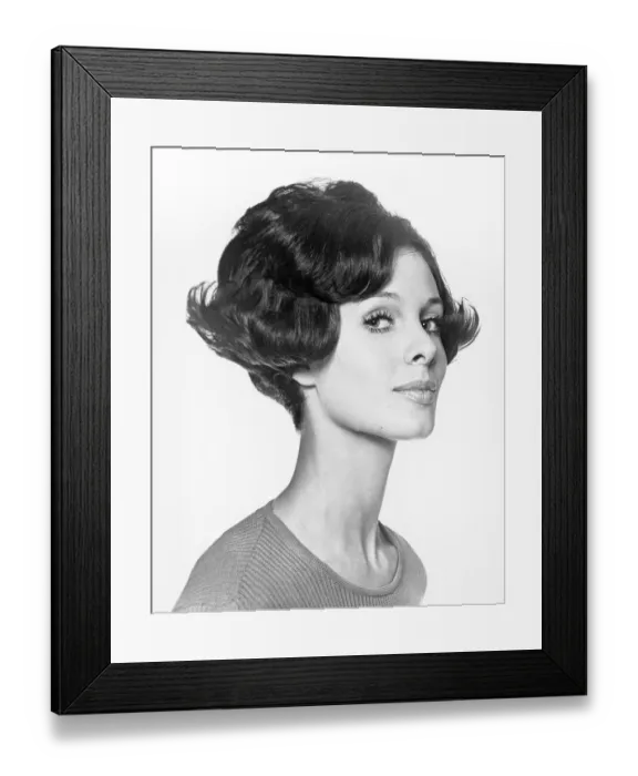 Framed Print : Young woman, portrait, close-up