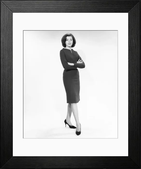 Framed Print : Woman with arms crossed, portrait Framed Print : Woman with arms crossed, portrait