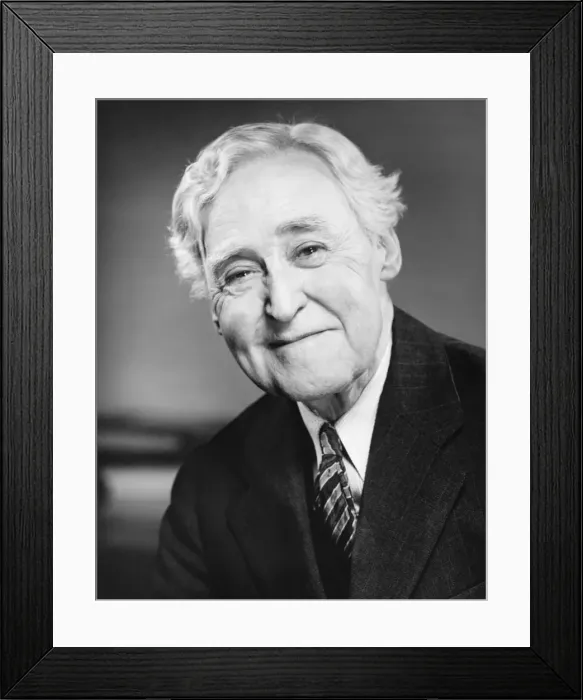 Framed Print : Senior businessman, (B&W), portrait Framed Print : Senior businessman, (B&W), portrait