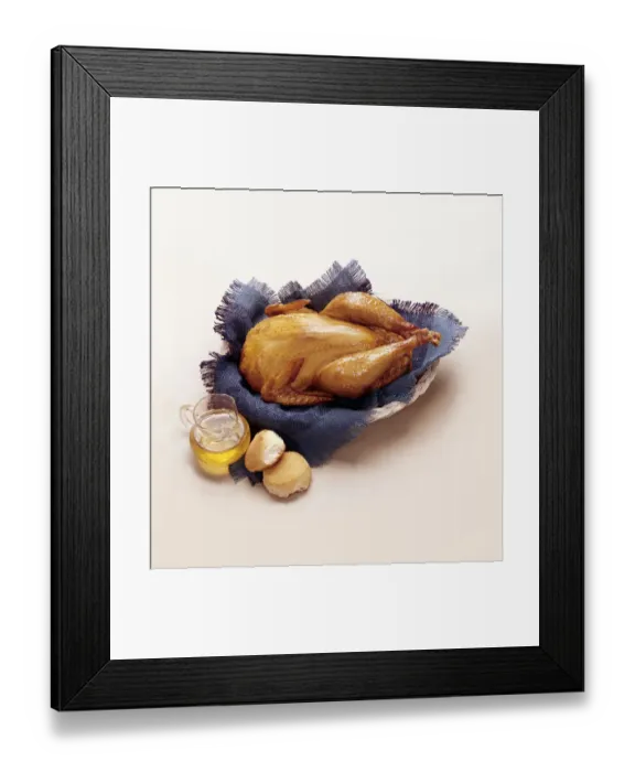Framed Print : Chicken In A Basket Framed Print : Chicken In A Basket
