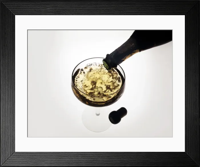 Framed Print : Pouring A Glass Of Sparkling Wine Framed Print : Pouring A Glass Of Sparkling Wine