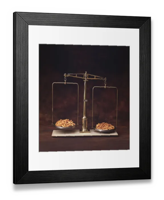 Framed Print : Weighing The Fries Framed Print : Weighing The Fries