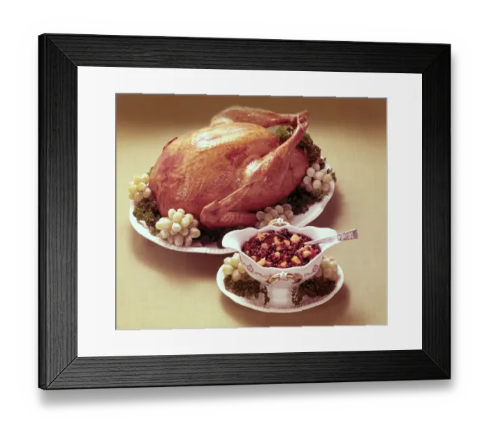 Framed Print : Roast Chicken With Side Dish Framed Print : Roast Chicken With Side Dish