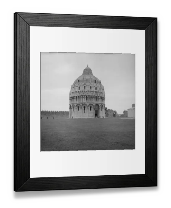 Framed Print : Italy, Tuscany, Pisa, Campo Dei Miracoli, Pisa Baptistery Framed Print : Italy, Tuscany, Pisa, Campo Dei Miracoli, Pisa Baptistery