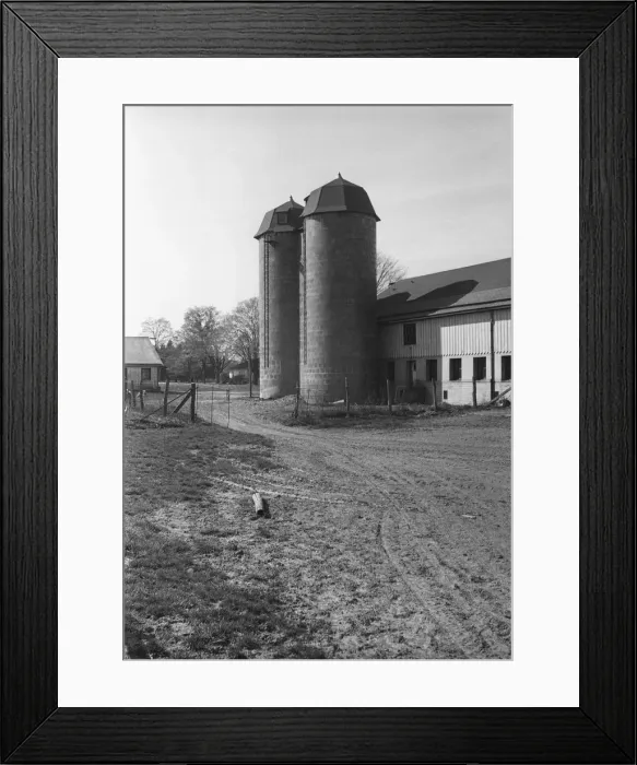 Framed Print : Grain elevators