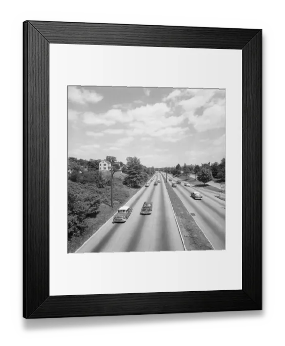 Framed Print : Traffic on highway Framed Print : Traffic on highway