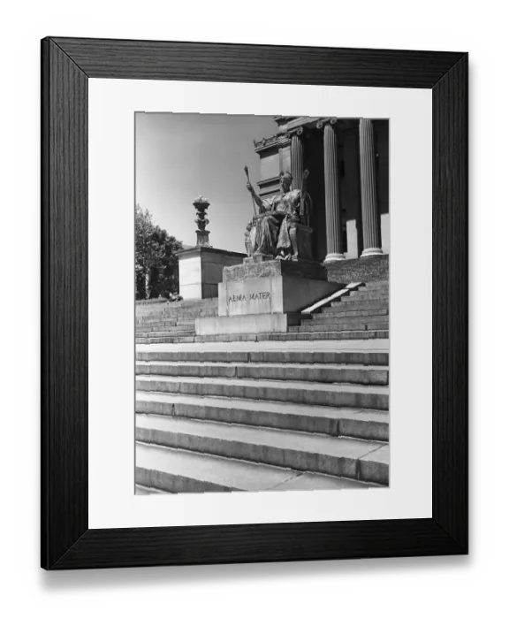Framed Print : USA, New York City, Columbia University, Alma Mater statue Framed Print : USA, New York City, Columbia University, Alma Mater statue