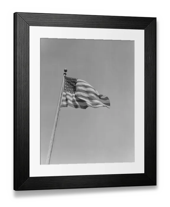 Framed Print : American flag on mast Framed Print : American flag on mast