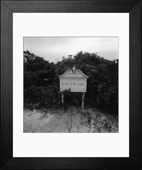 Framed Print : Sign advertising lots for sale Framed Print : Sign advertising lots for sale