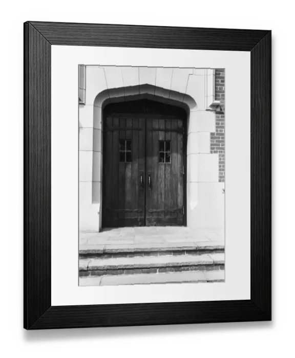 Framed Print : Arched doorway and steps Framed Print : Arched doorway and steps