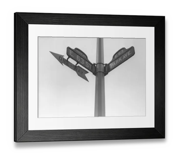 Framed Print : USA, New York State, New York, street name sign Framed Print : USA, New York State, New York, street name sign