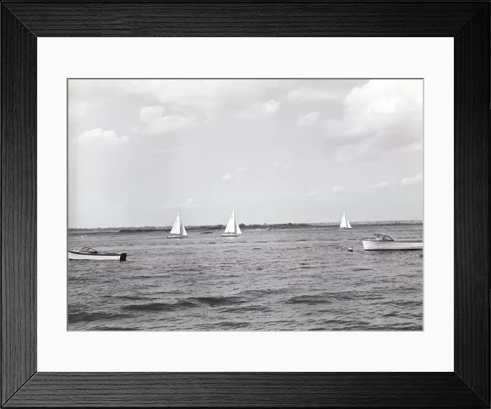Framed Print : Sailboats on lake Framed Print : Sailboats on lake