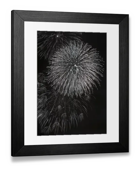 Framed Print : Fireworks exploding in sky at night Framed Print : Fireworks exploding in sky at night