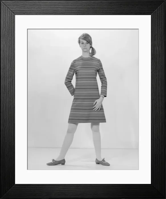 Framed Print : Studio portrait of young woman Framed Print : Studio portrait of young woman