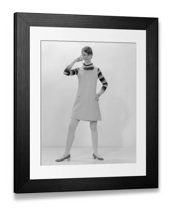 Framed Print : Studio portrait of young woman Framed Print : Studio portrait of young woman