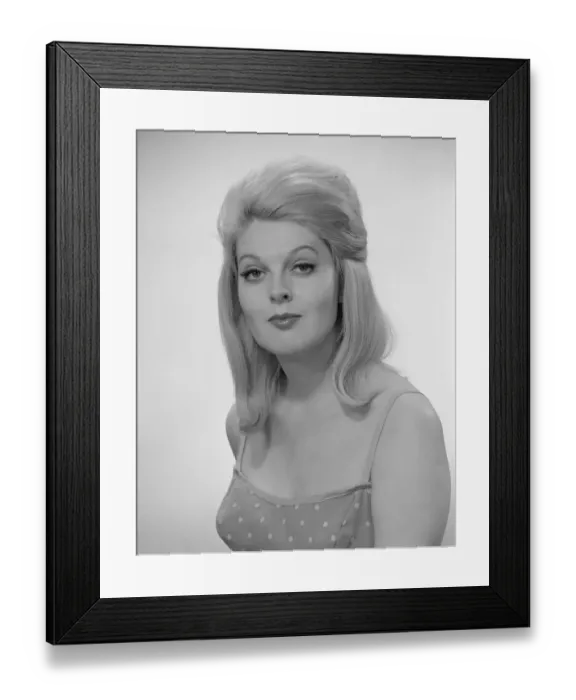 Framed Print : Studio portrait of young woman Framed Print : Studio portrait of young woman