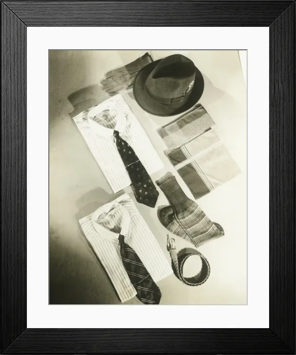 Framed Print : Mens apparel Framed Print : Mens apparel