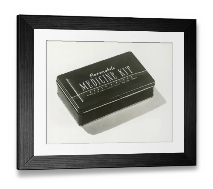 Framed Print : First aid kit
