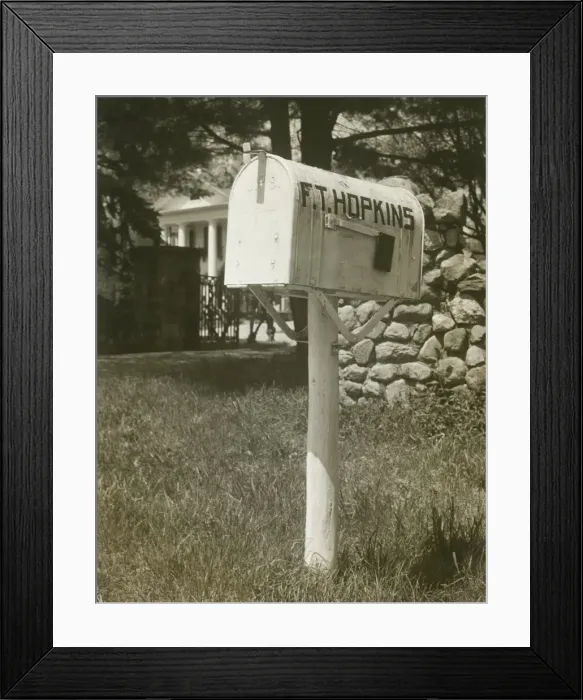 Framed Print : Mailbox outside house Framed Print : Mailbox outside house