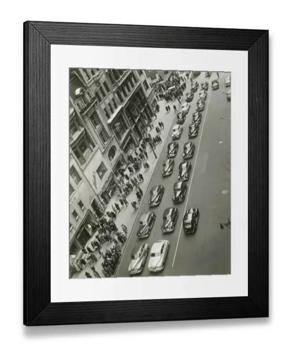 Framed Print : USA, New York, New York City, elevated view of traffic Framed Print : USA, New York, New York City, elevated view of traffic