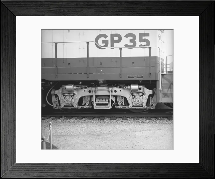 Framed Print : Part of railway freight car, (B&W) Framed Print : Part of railway freight car, (B&W)
