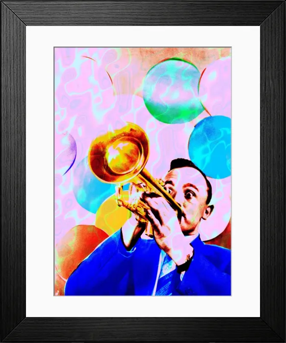 Framed Print : Man Playing Trumpet Framed Print : Man Playing Trumpet