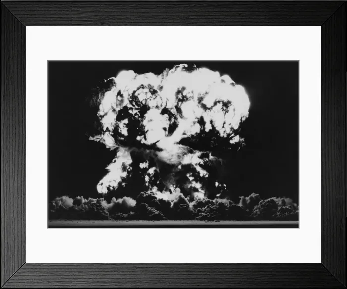 Framed Print : Nuclear Bomb Explosion, Owen Test, Nevada, 23rd July 1957 Framed Print : Nuclear Bomb Explosion, Owen Test, Nevada, 23rd July 1957