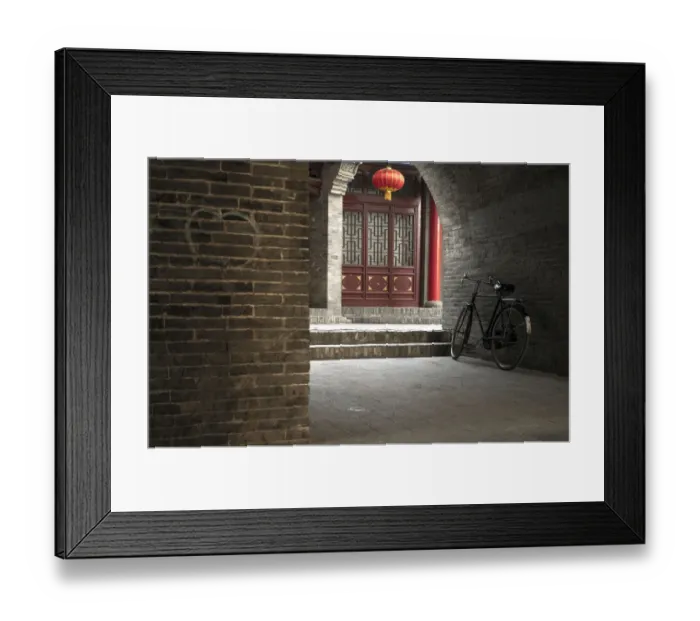 Framed Print : Bicycle park in china Framed Print : Bicycle park in china